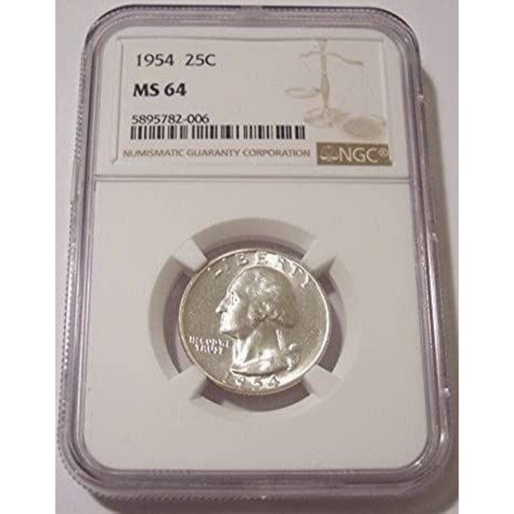 1954 Washington Quarter MS64 NGC